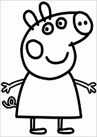 immagine da colorare peppa pig033